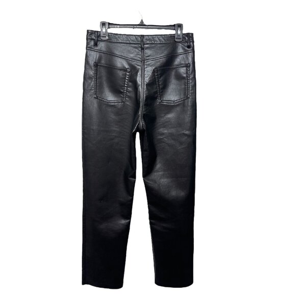 Aritzia Wilfred The Melina High-waisted Vegan Leather pants in Black 12 - Picture 9 of 11